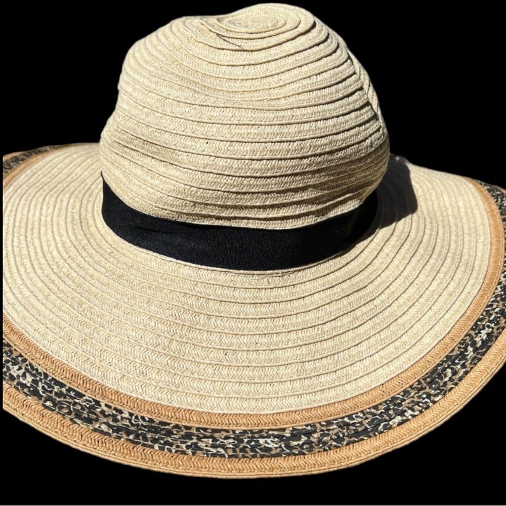 August Hat Co. Animal Trim Paper Floppy Brim Sun Hat No Size View 4